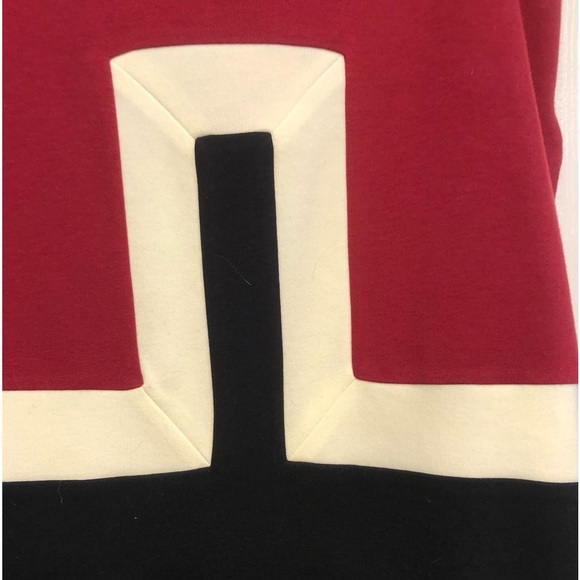 Kenar size 12 knit skirt red, Black and white knit with stretch side zipper - Picture 5 of 8